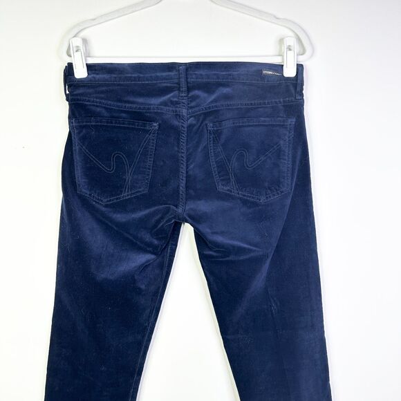 Citizens of Humanity Pants Women 31 Blue Velvet Avedon Low Rise Skinny Y2K Boho - Picture 13 of 14